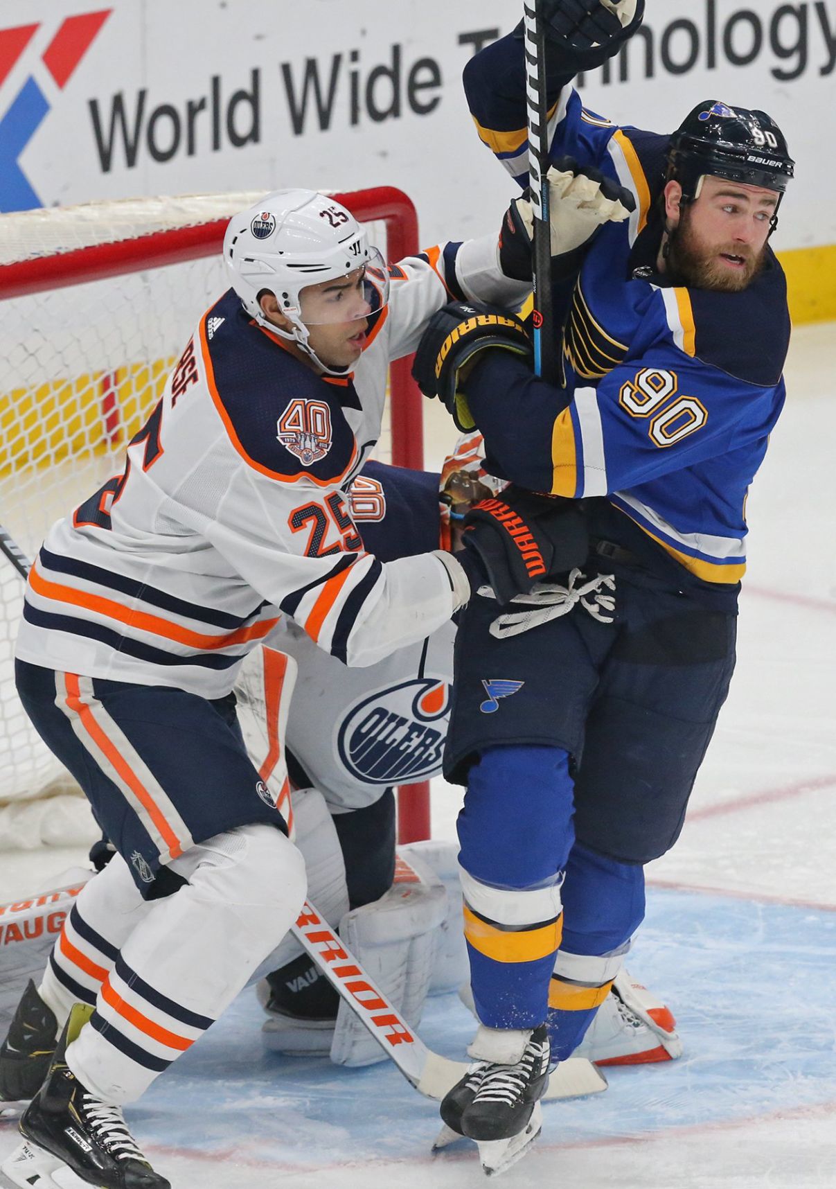 The Blues take on the Oilers at the Enterprise Center